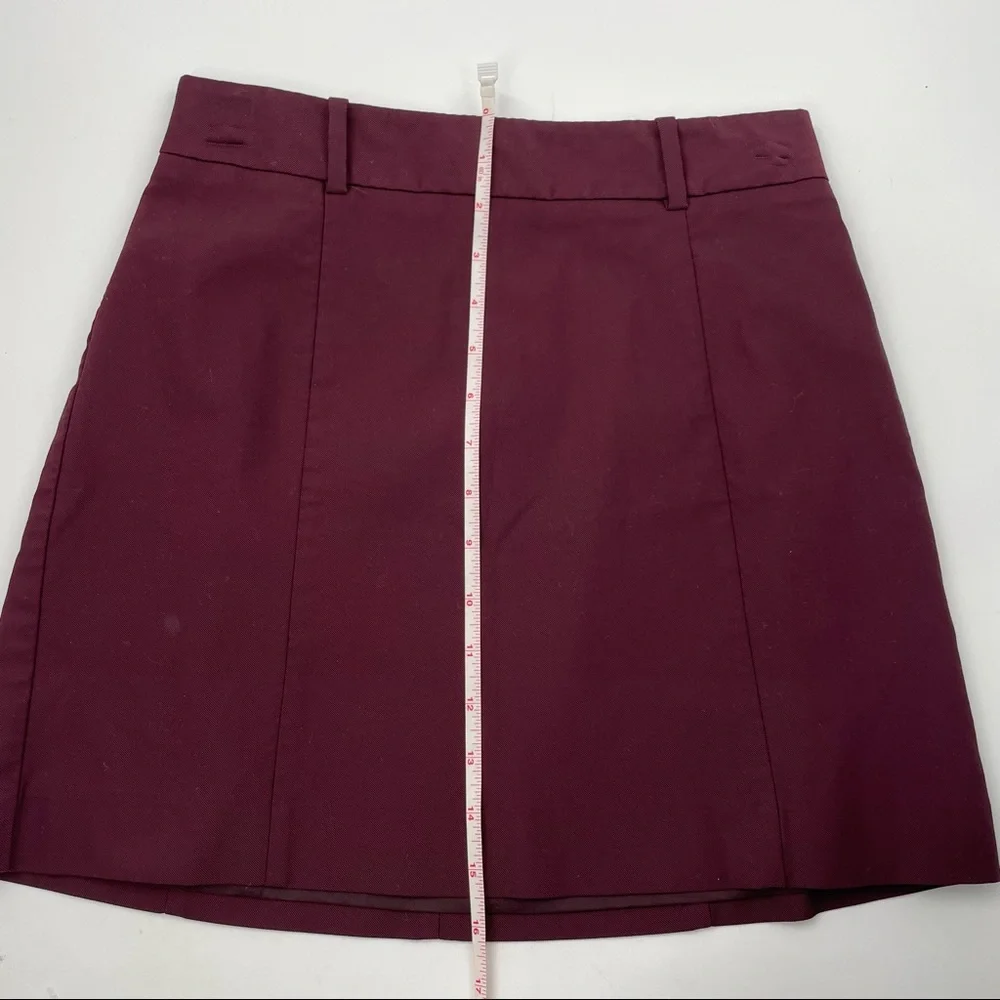 Express maroon mini skirt size 2